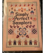 Simply Perfect Samplers Cross Stitch Pattern on 5x7 Cards in Vinyl Sleeve - £7.19 GBP