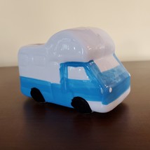 RV Planter, Vehicle Plant Pot, Van Life Decor, blue white 5" ceramic