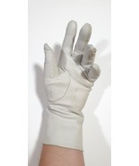 Vintage &#39;60-&#39;70s Wedding Soft White Leather Women Gloves Pair Size SM/MD - $474.99 MXN