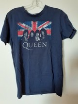 Queen T Shirt Union Jack Classic Official Mens Navy Blue Medium T-Shirt ... - £10.77 GBP