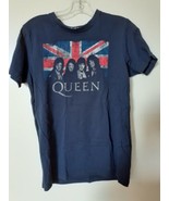 Queen T Shirt Union Jack Classic Official Mens Navy Blue Medium T-Shirt ... - £10.64 GBP