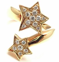 Authentic! Chanel Comete 18k Yellow Gold Star Diamond Cocktail Ring - £3,597.10 GBP