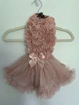 Pawpatu Dog Cat Pink Bow Flowers Tutu Rose Ruffle Dress  Ballerina Birth... - $524.50 MXN