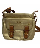 Jessica Simpson Sheila Metallic Gold Shoulder Bag Purse  - $13.33
