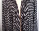 DRESSBARN Jacket Blazer Shawl Collar Polka Dot Polyester/Spandex Women L - £11.82 GBP
