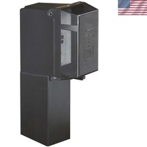 Heavy-Duty Low-Profile Outdoor Lighting Post with Weatherproof Outlet Cover - $1,597.12 MXN