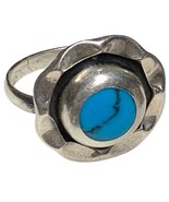 Old Pawn Sterling Silver Turquoise Ring Size  5.25 - $82.29 CAD