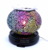 Decorative Multi Colorful Globe Aroma Lamp Lavender Pink Sage with Dimmer and Di - $29.05