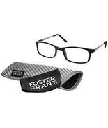 Foster Grant Kramer e Readers Reading Glasses w Case Matte Black 2.75 - $11.99