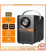 Android Smart Mini Projector 300ANSI Lumen Portable Projector 4K with WI... - $156.51+