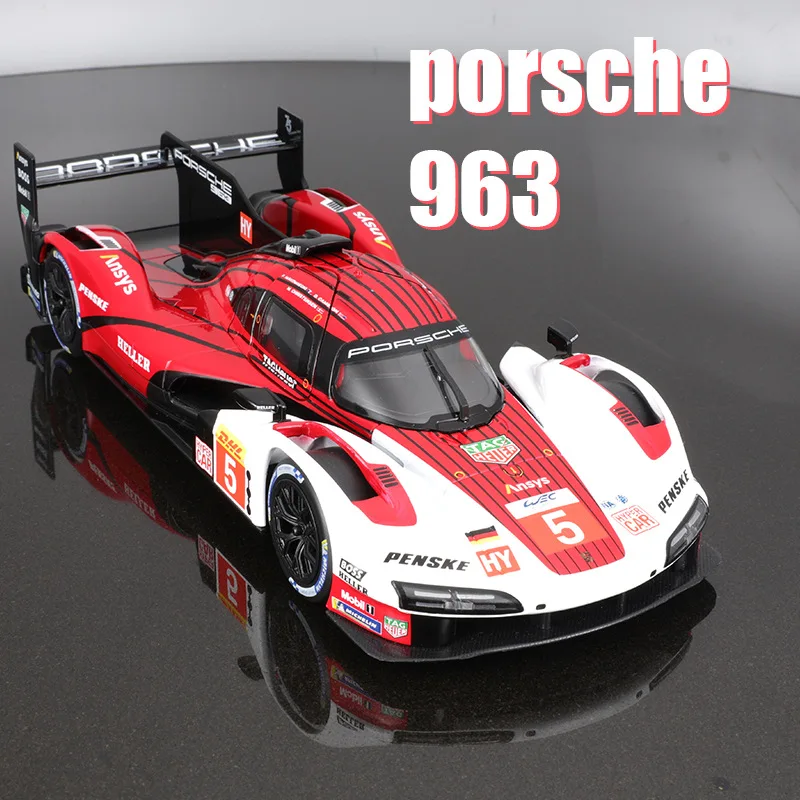 Bburago 1:24 Porsche 963 Supercar Alloy Car Diecasts &amp; s Model Miniature... - £31.25 GBP