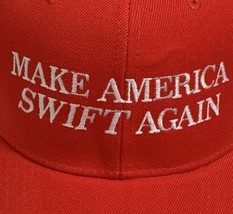 MAKE AMERICA SWIFT AGAIN Cap AntI MAGA Anti DONALD TRUMP Hat 2024 Taylor... - $17.58