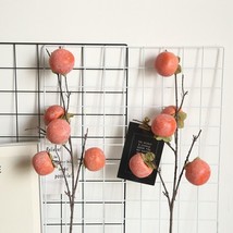 Set of 2 Artificial Persimmon Stems, 28 Inches Tall - £19.77 GBP