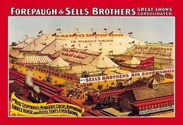 Forepaugh and Sells Brothers Great Show Consolidated 20 x 30 Poster - £20.34 GBP