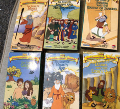 The Beginners Bible Timeless Children&#39;s Stories  6-VHS TAPE Boxset 1995 - £19.46 GBP