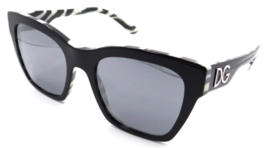 Dolce &amp; Gabbana Sunglasses DG 4384 3372/6G 53-20-145 Black on Zebra /Grey Mirror - £173.40 GBP