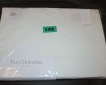Yves Delorme Parure 4P King Percale Sheet Set France White - $307.15