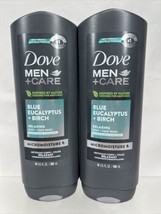 (2) Dove Men+Care Blue Eucalyptus + Birch Relaxing Body + Face Wash 18oz - £11.18 GBP