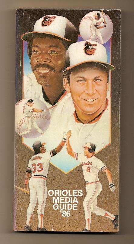 Primary image for 1986 Baltimore Orioles media Guide MLB Baseball