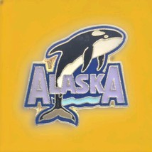 Alaska Killer Whale Orca Metal Enamel Vintage Pin - £9.62 GBP