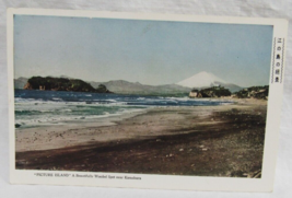 Picture Island Wooded Spot near Kamakura  Mt Fuji Fukuda Postcard - $2.96