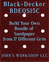 Build Your Own Bundle Black+Decker BDEQS15C 1/4 Sheet No-Slip Sandpaper 17 Grits - £0.78 GBP