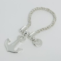 Tiffany &amp; Co Anchor Twist Rope Boat Key Ring Chain in Sterling Silver - £219.39 GBP