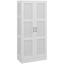 HOMCOM 71" Tall Storage Cabinet with Movable Shelves - White Pantry Cupb... - $306.99