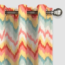 Waverly Sun n&#39; Shade Indoor/Outdoor Curtains for Patio - Borderline 52&quot; x 95&quot; Th - £25.31 GBP