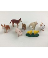 Safari Miniature Farm Animal Figures 7pc Lot Piglet Mouse Hamster Calf C... - £17.09 GBP