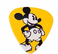 Walt Disney souvenir Mickey Mouse guitar pick music collectible yellow v... - $9.85