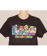 Men&#39;s T-Shirt Super Mario Video Game Size XL Black NEW Nintendo Luigi Wario - £12.08 GBP