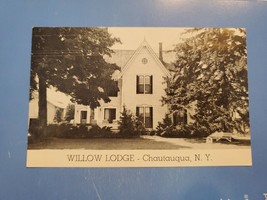 Vtg Postcard Willow Lodge, Chautauqua Institution, Lake Chautauqua, NY, New York - £3.47 GBP