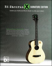 Ed Sheeran X Signature Edition Martin acoustic guitar 2016 advertisement print - £3.31 GBP