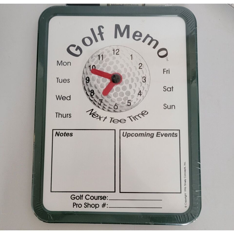 Primary image for Golf Memo Dry Erasable Message Board With Marker New Unopened