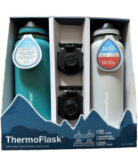 ThermoFlask Stainless Steel 40 Oz. Straw/Spout Lid 2-Pack turquoise Grey... - $1,505.15 MXN