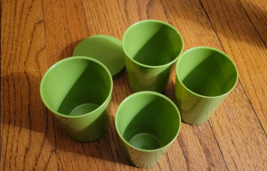 Vintage Stanley Home PLASTIC NESTING CUPS W/ LID Green - £11.00 GBP