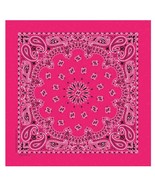 Carolina Creative B22PAI-050004 Hav-A-Hank Paisley Bandana Hot Pink 22in... - $13.61