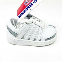 K-Swiss Ramli White Platinum Infant Size 6 Casual Sneakers 2485147 - £23.91 GBP