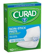 Curad Non-Stick Pads, 3 Inches X 4 Inches 10 Count - $111.43 MXN