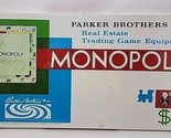 Vintage 1961 Monopoly Board Game By Parker Brothers Sealed New  TSA - $179.99