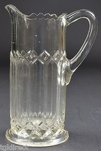Westmoreland Glass EAPG Creamer Esther Pattern 5.75&quot; Tall Tableware Glassware - £30.85 GBP