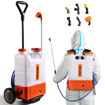 VEVOR Battery Powered Backpack Sprayer with Cart, Adjustable Pressure, 4... - $110.90