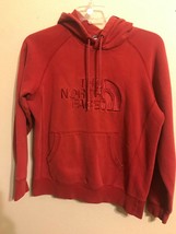 Men's North Face TNF Cotton Hoodie Red Medium M EUC - $28.06