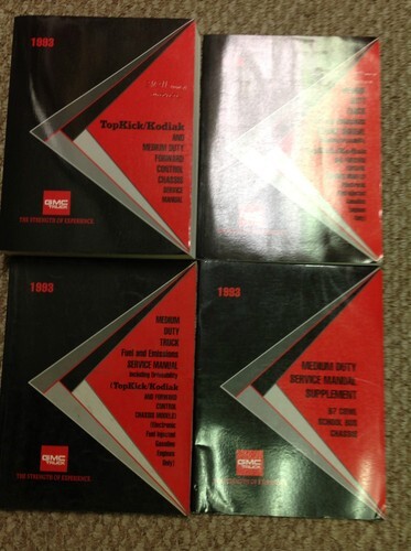 1993 GMC Topkick Chevy Kodiak Diesel Negozio Servizio Riparazione Manual... - $269.67