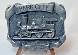 1984 Park City Locomotive Belt Buckle Engine No 9 Michael Ricker Limited... - £23.42 GBP