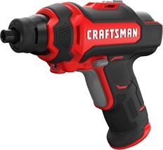 Craftsman 4V Cordless Screwdriver With Charger And Screwdriving Bits, Cm... - $36.99