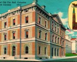 Columbia South Carolina SC New and Old City Hall UNP Unused Linen Postca... - $3.51