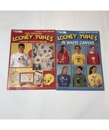 Pair Looney Tunes Leisure Arts In Waste Canvas &amp; Cross Stitch Books 2564... - €16,97 EUR