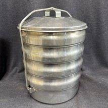 Quality Aluminum  Buckeye Product by Mardigan Corp  5-Tiered Pie/Lunch Carrier - £19.78 GBP